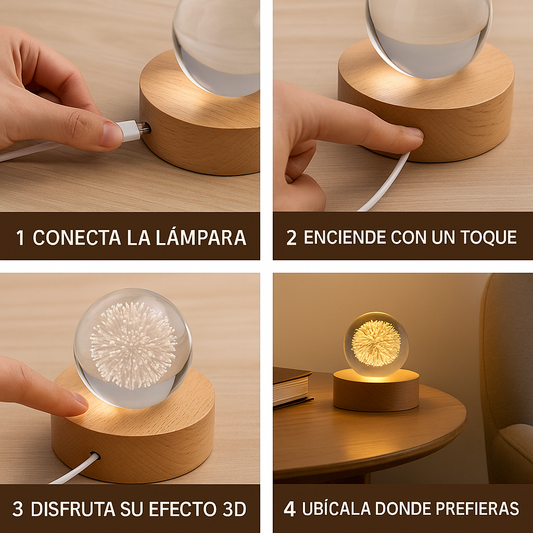 ✨ Promoción 3×1 Navidad: Ilumina y regala magia con la Lámpara Esfera de Cristal
