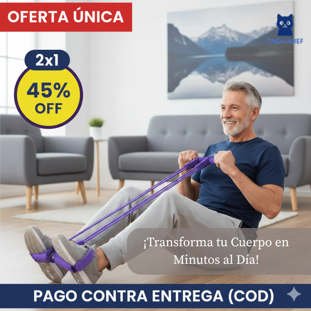 2x1 -Bandas Elásticas Pro – Entrena sin máquinas – Recupera fuerza y movilidad en solo 10 minutos al día