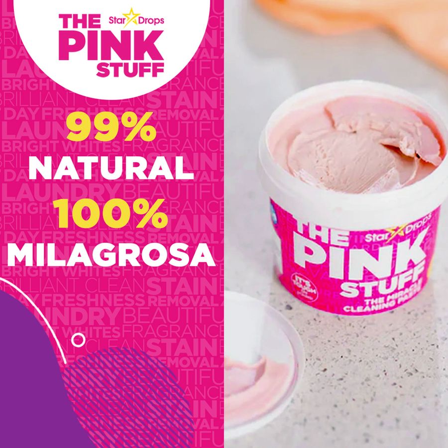 Pasta Rosa Milagrosa 2x1 - Fórmula Probada - Deja limpio en minutos.