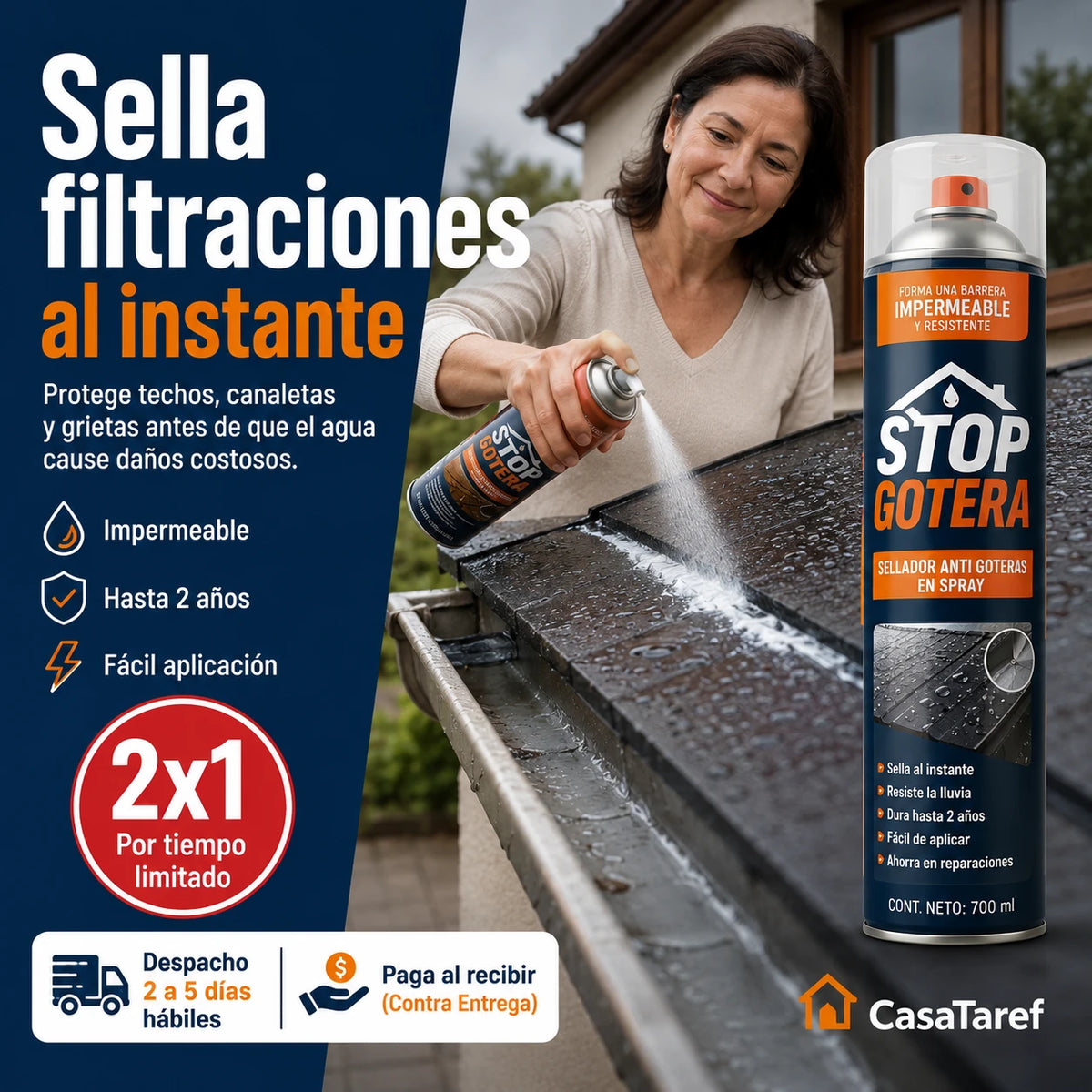 StopGotera - Sella Filtraciones al Instante 2x1