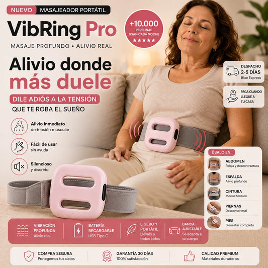 VibRing Pro - Alivia el Dolor Muscular Donde Más lo Necesitas