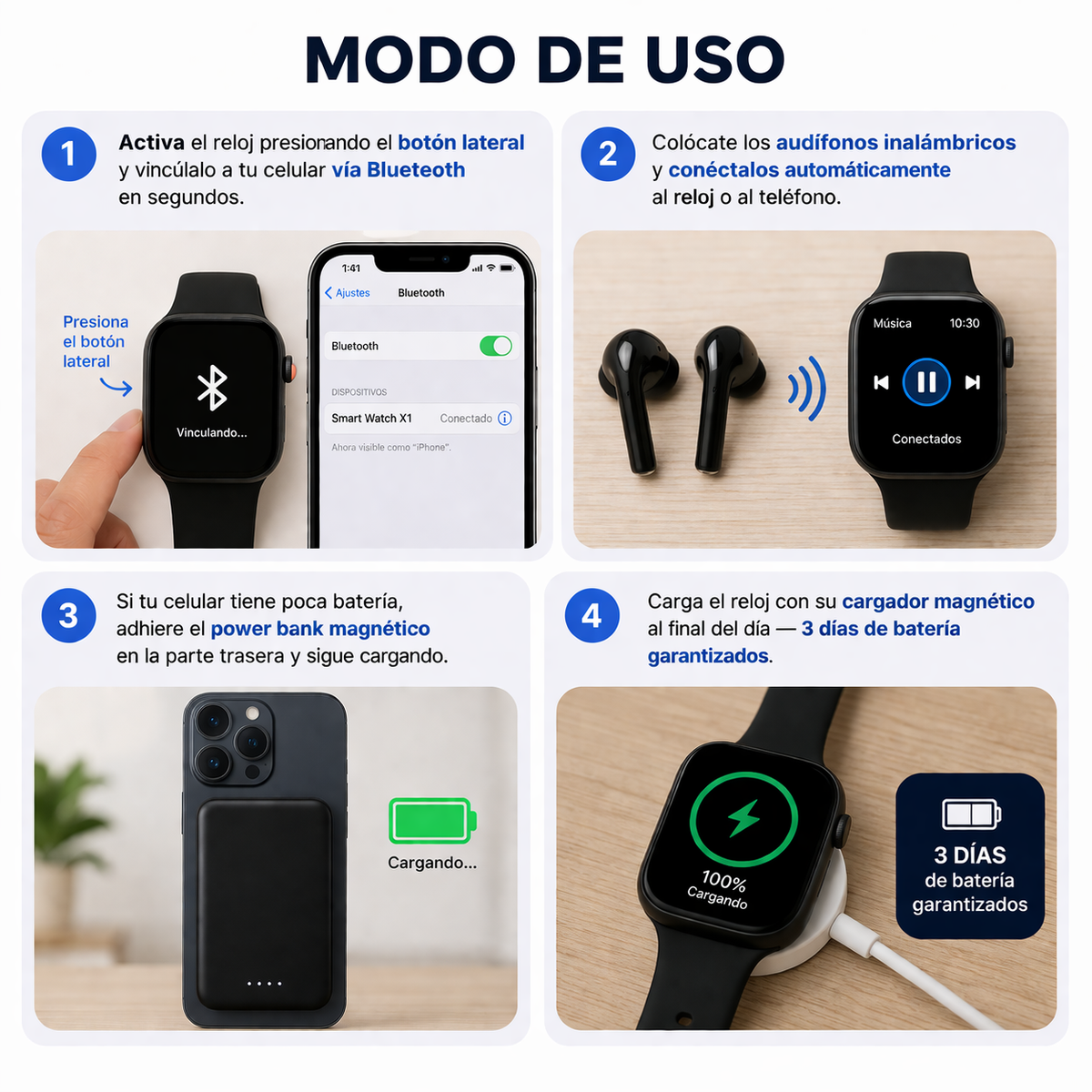 DominioPro X8 Ultra - Controla tu salud, tu energía y tu música sin esfuerzo