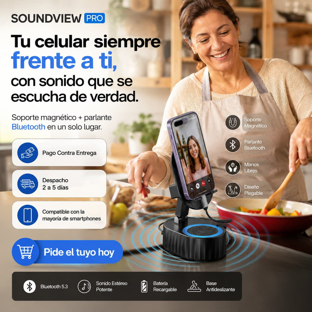 SoundView Pro - Escucha y ve tu celular sin tocarlo