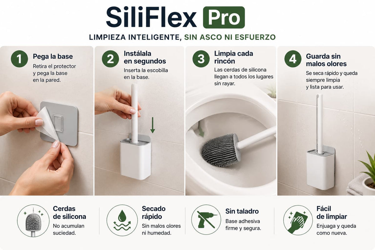 SiliFlex Pro 2x1  — El baño limpio sin asco ni esfuerzo