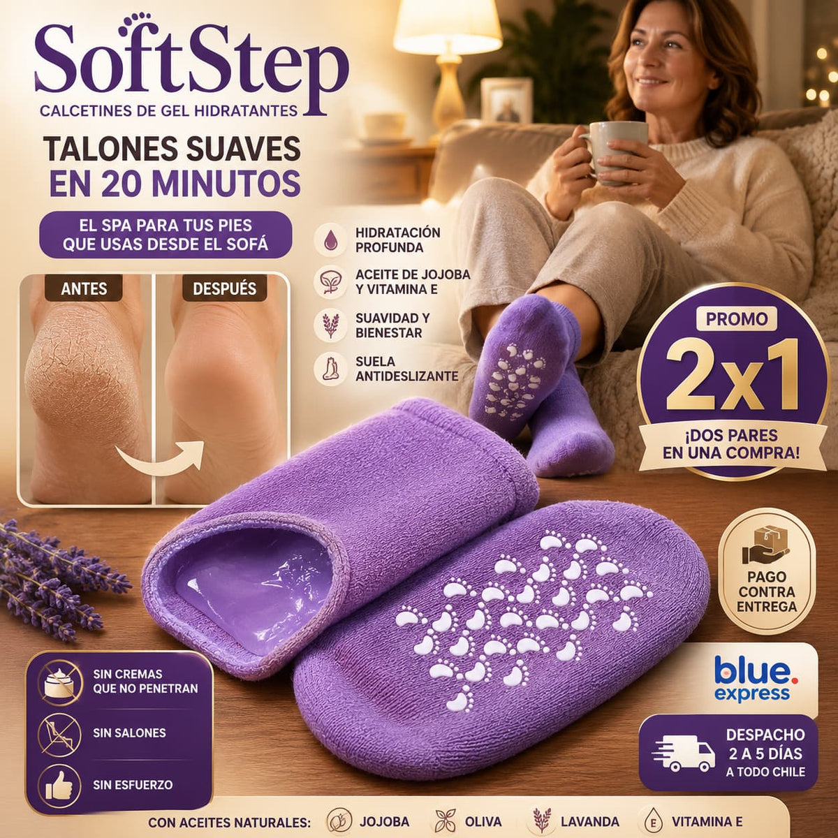 SoftStep — El Spa Para Tus Pies Que Usas Desde el Sofá (2x1)