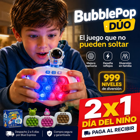 BubblePop Dúo - 2x1 Día del Niño: El Regalo que Agota Stock