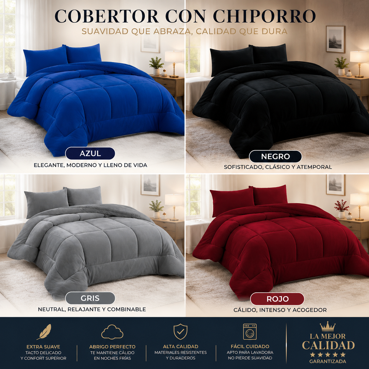 NochePlush — El cobertor que te envuelve en calor desde la primera noche