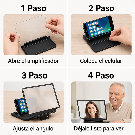 Amplificador de Pantalla – Visión Ampliada – Disfruta Imagen Clara en 3 Segundos