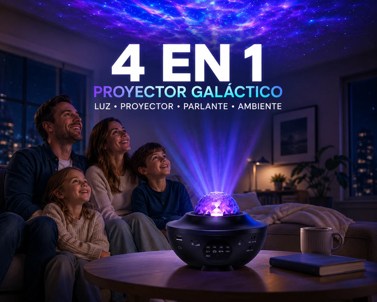 NoctiLux  Transforma tu Cuarto en un Cielo Estrellado Proyector de Estrellas 4 en 1