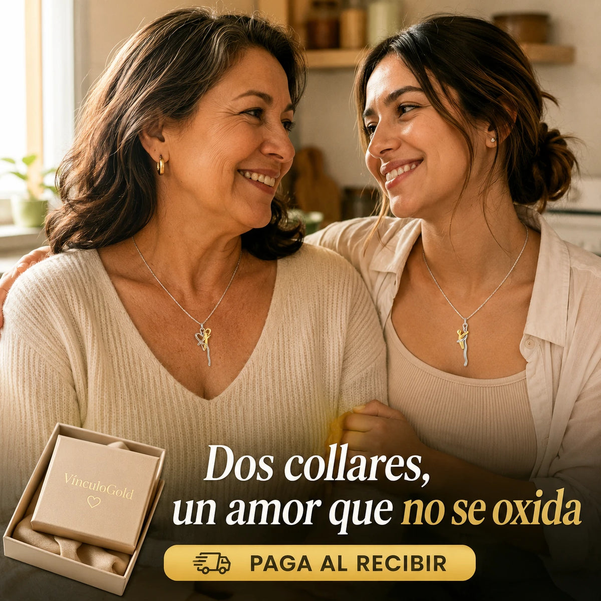 VínculoGold 2x1 - El Collar que une a Mamá e Hija Para Siempre