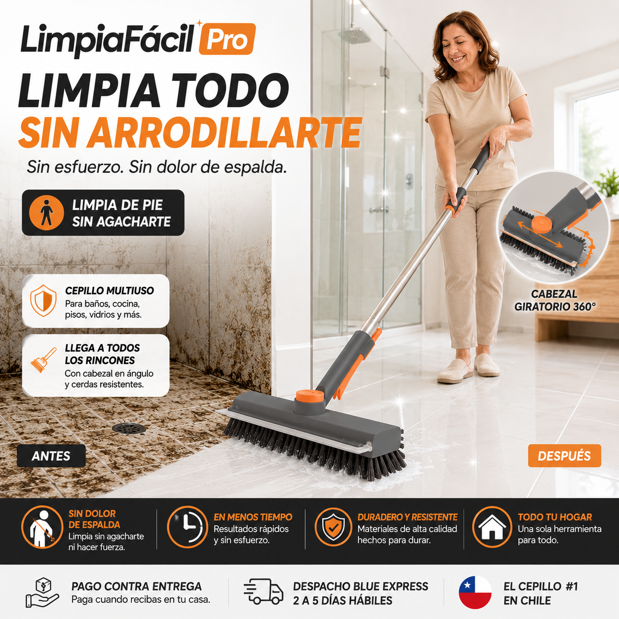 LimpiaFácil Pro - Limpia Todo el Hogar Sin Arrodillarte