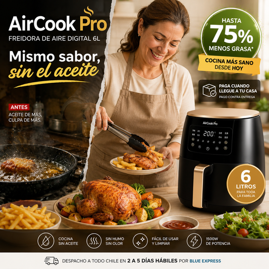 AirCook Pro — Cocina Más Sano Sin Sacrificar el Sabor
