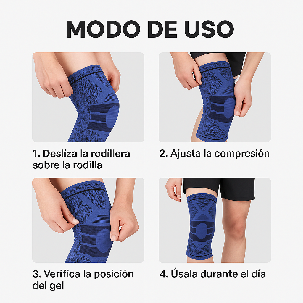 Rodillera de Gel Térmico – Estabiliza la Rodilla – Alivia el Dolor en Minutos