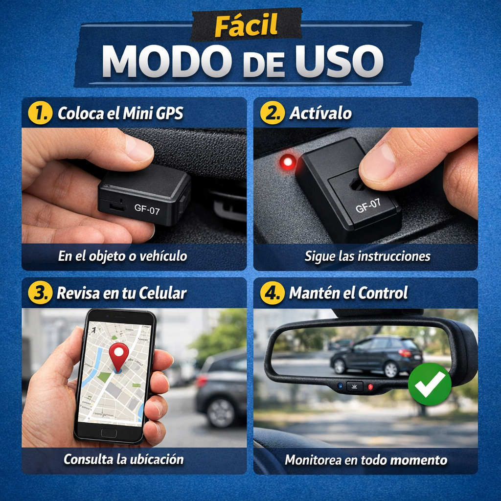 Localizador GPS Portátil – Seguimiento Básico – Controla tu vehículo en minutos