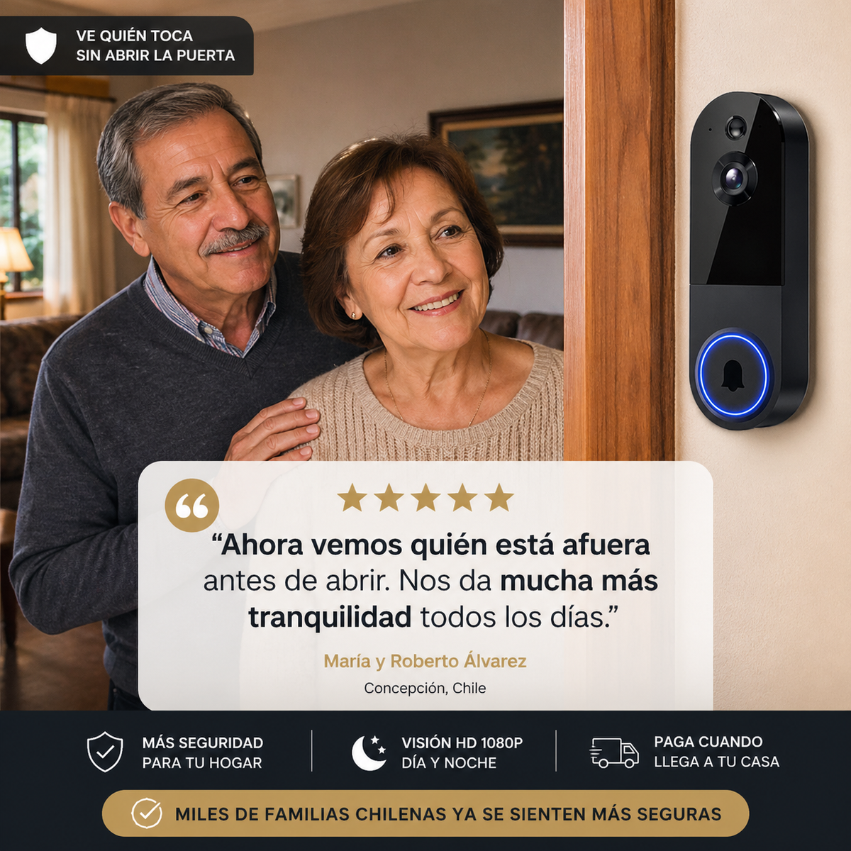 TimberVision DoorPro - Ve quién toca sin abrir la puerta