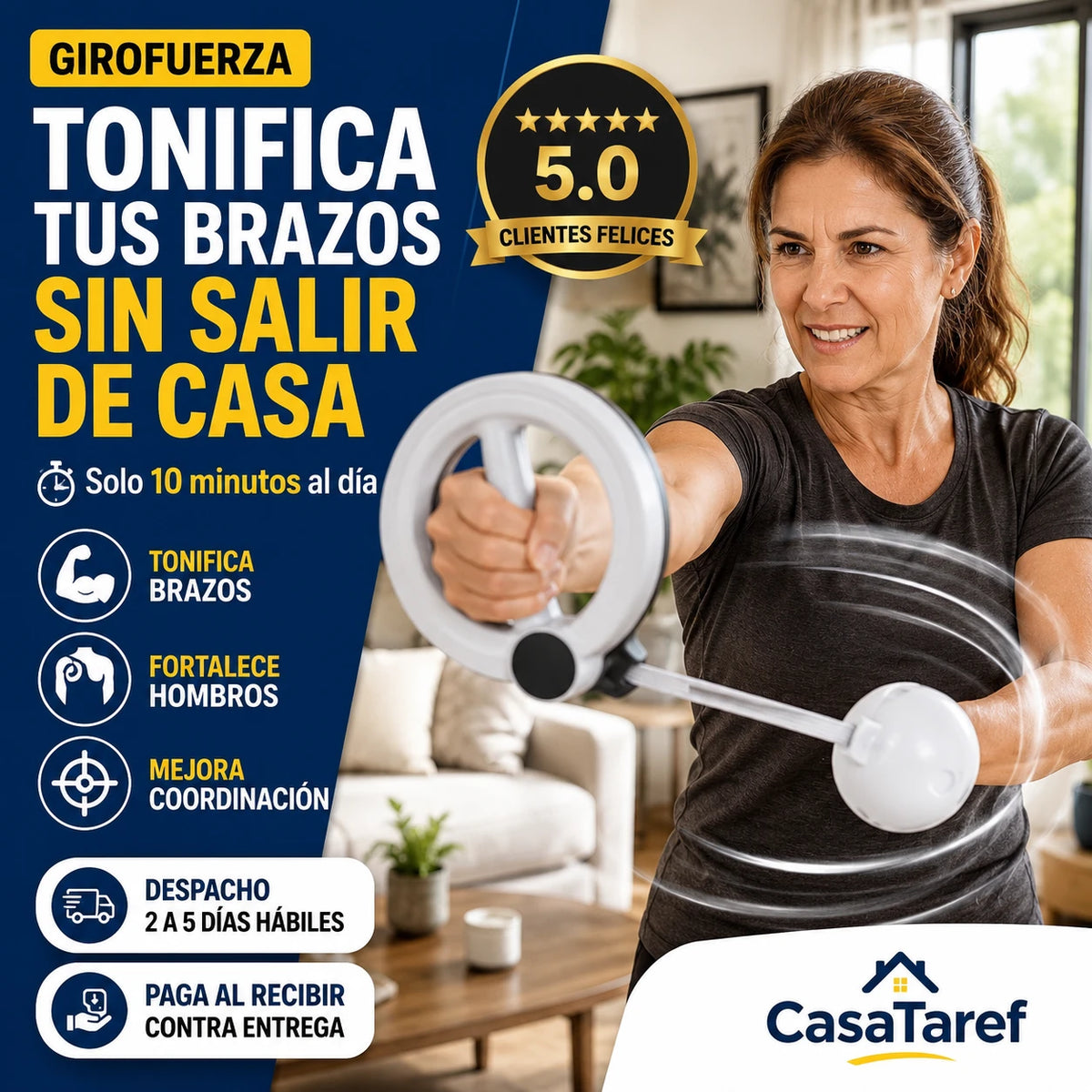 GiroFuerza - Tonifica tus brazos sin salir de casa