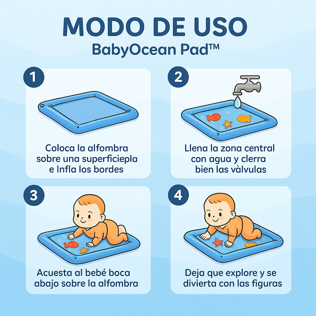 Tapete Sensorial – Estimula y Mantiene Entretenido – Bebé Feliz y Mamá Tranquila en 5 Minutos