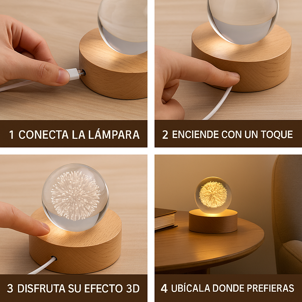 ✨ Promoción 3×1 Navidad: Ilumina y regala magia con la Lámpara Esfera de Cristal