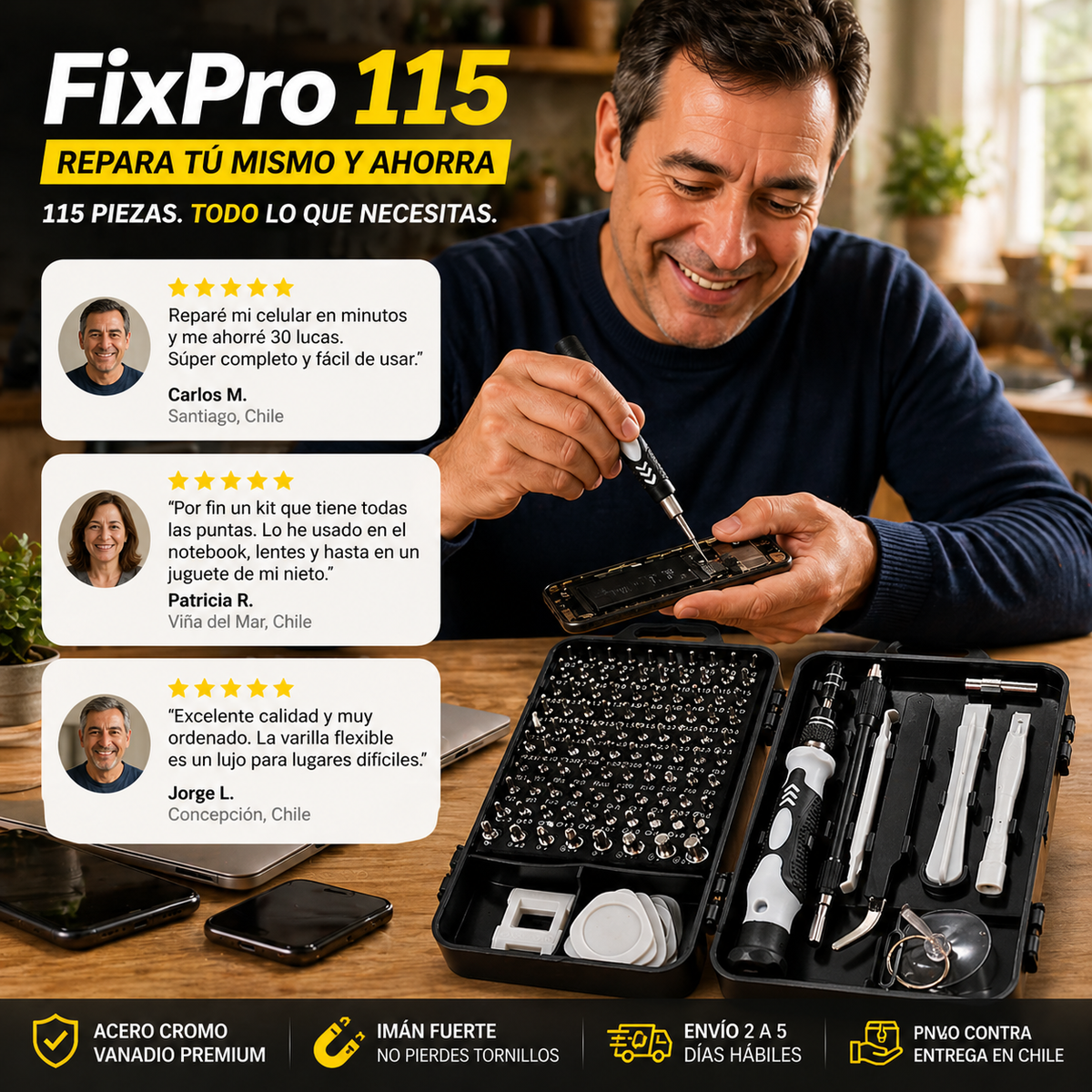 FixPro 115 - Repara Cualquier Aparato en Casa Sin Llamar a Nadie