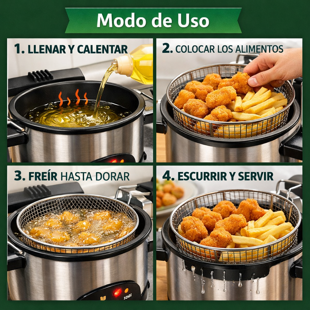 FryPro – Frituras crujientes, sin salpicaduras y sin quemarte