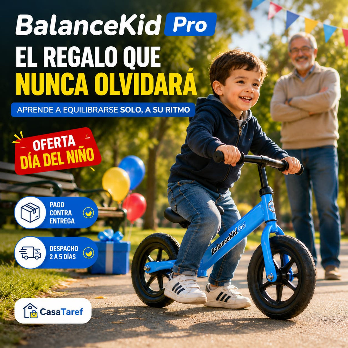 BalanceKid Pro — El Regalo que Enseña a Tu Niño a Andar en Bici