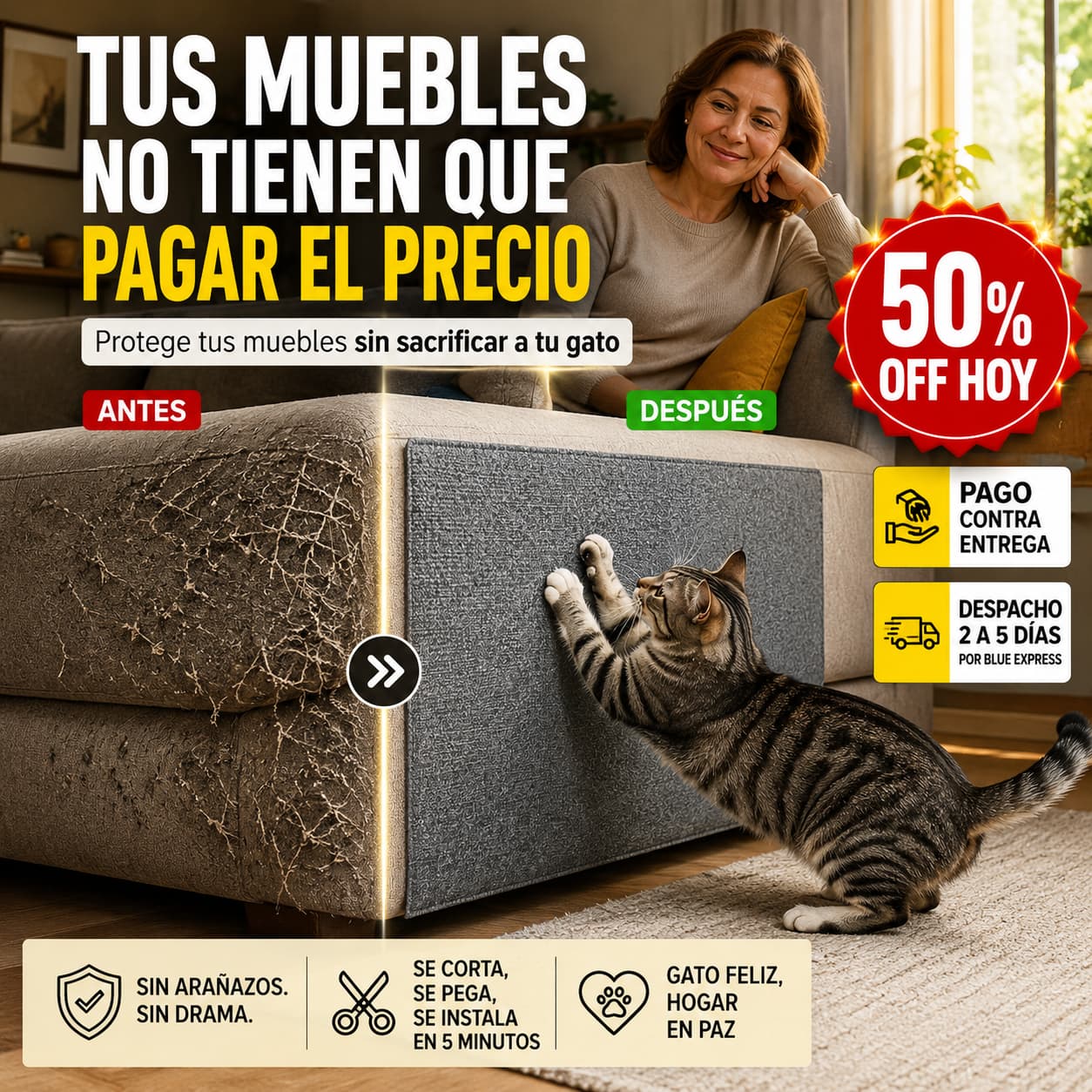 SofáGuard — Protege tus muebles sin sacrificar a tu gato