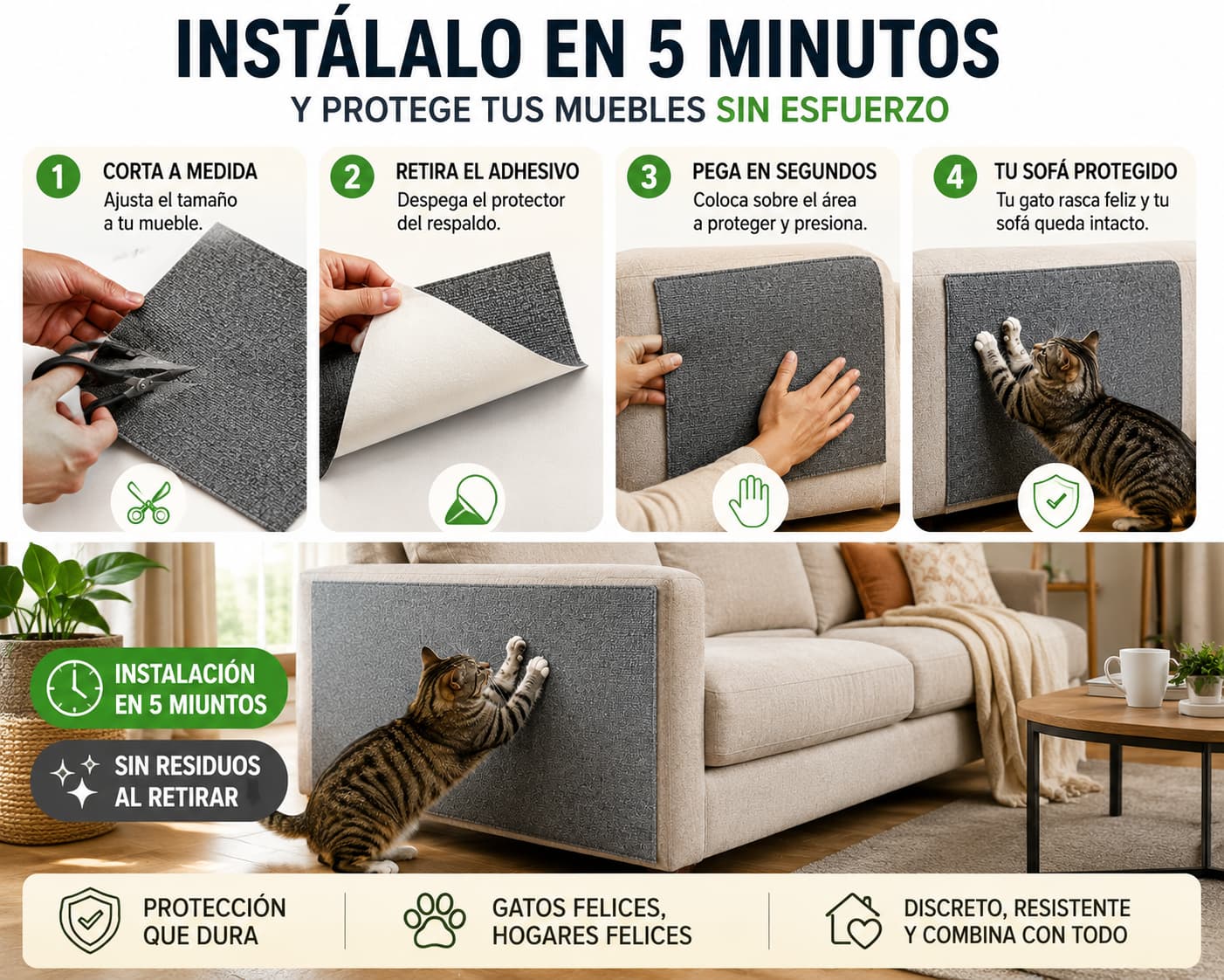 SofáGuard — Protege tus muebles sin sacrificar a tu gato