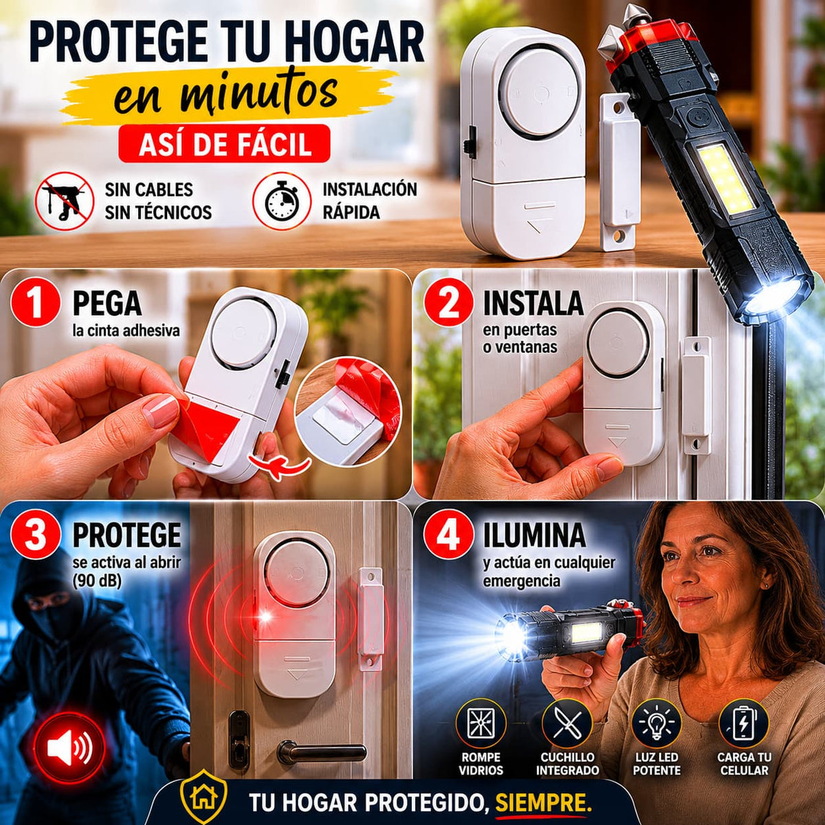 GuardHome Pro - Protege tu hogar antes de que sea tarde