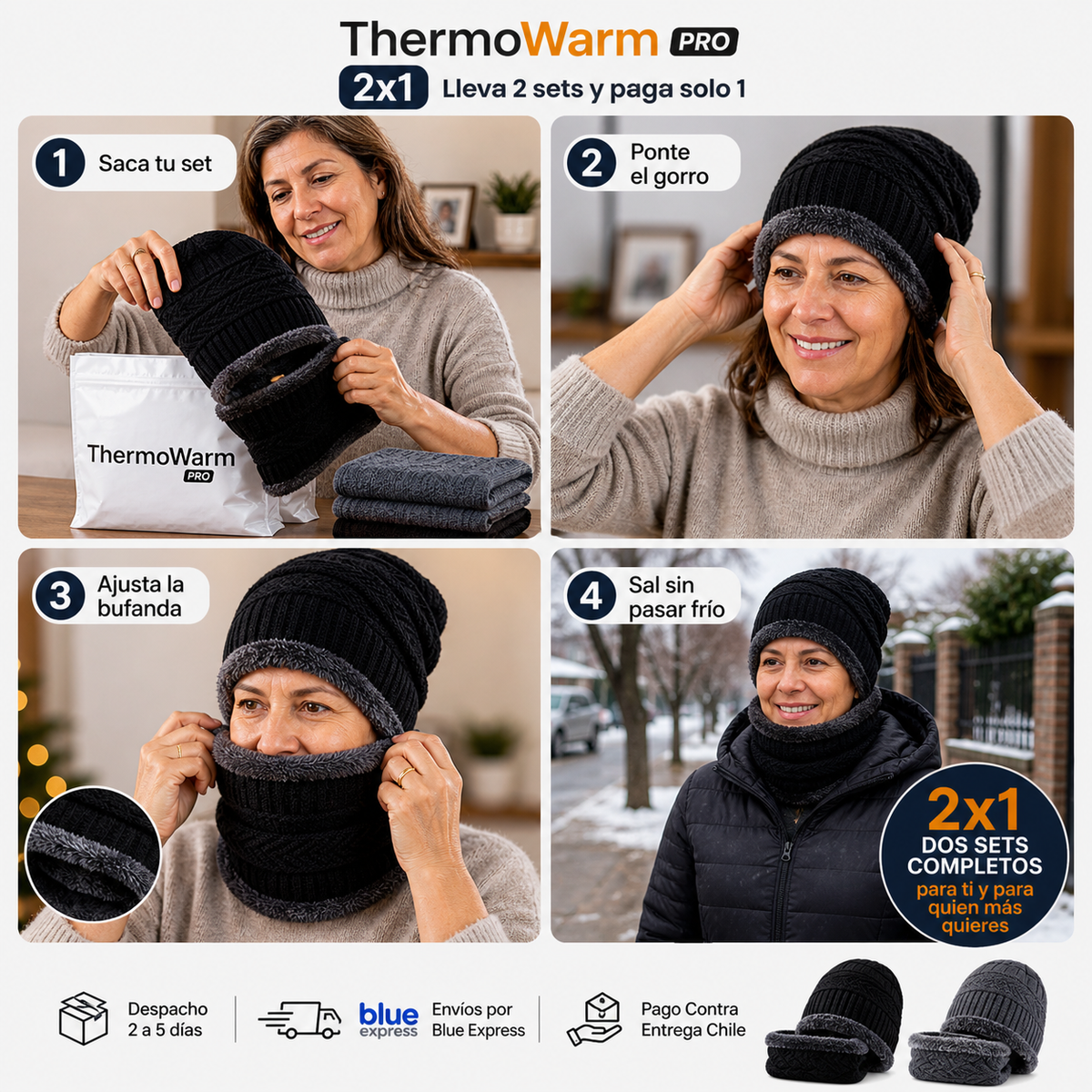 ThermoWarm Pro 2x1 - Lleva 2 sets y paga solo 1 este invierno