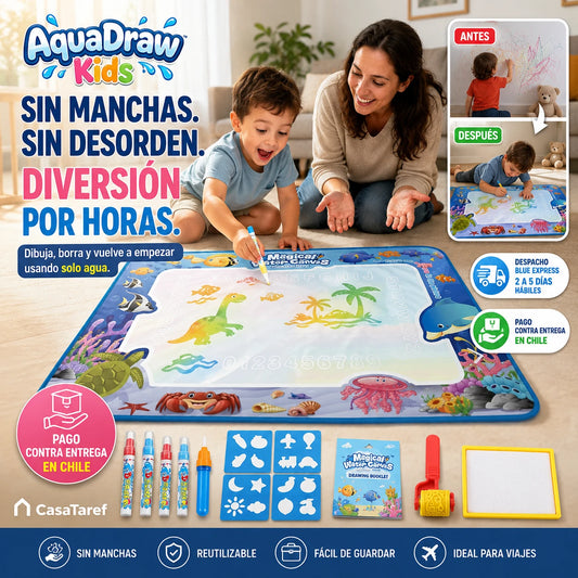 AquaDraw Kids — Diviértete dibujando sin manchas ni desorden