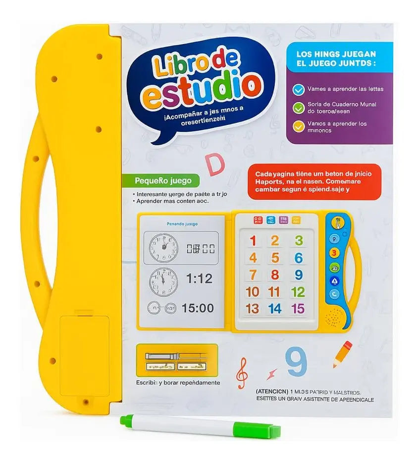 LectoKids - El Libro que Enseña Letras y Números Jugando