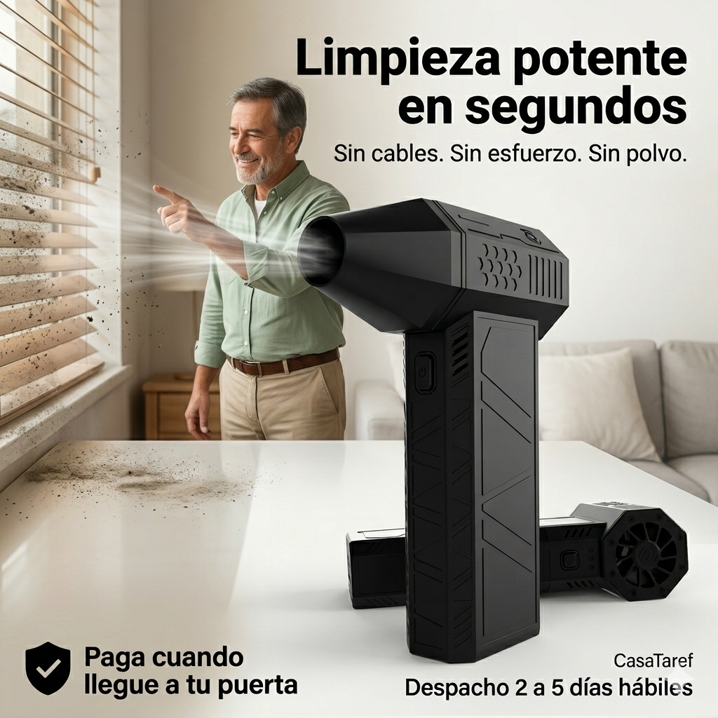 TurboClean Pro - Limpieza Potente Sin Cables en Segundos