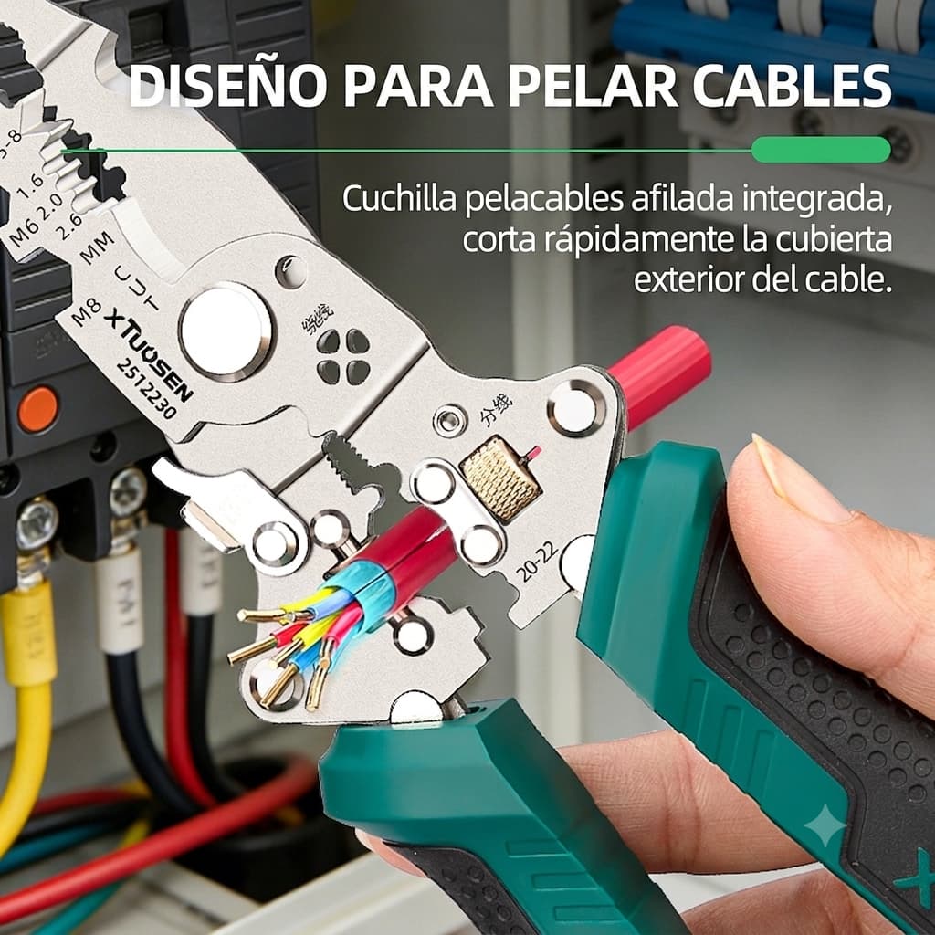VoltGrip Pro - Pela cables y detecta voltaje con una sola herramienta