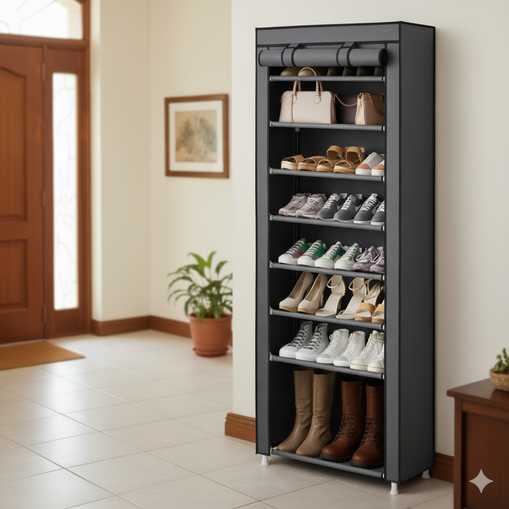 Zapatero Vertical 10 Niveles – Ahorra Espacio y Mantén Tu Hogar en Orden