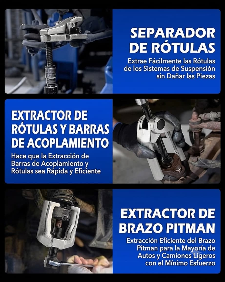 MecaPro 5-en-1 — Extrae rótulas y rotulas sin dañar nada