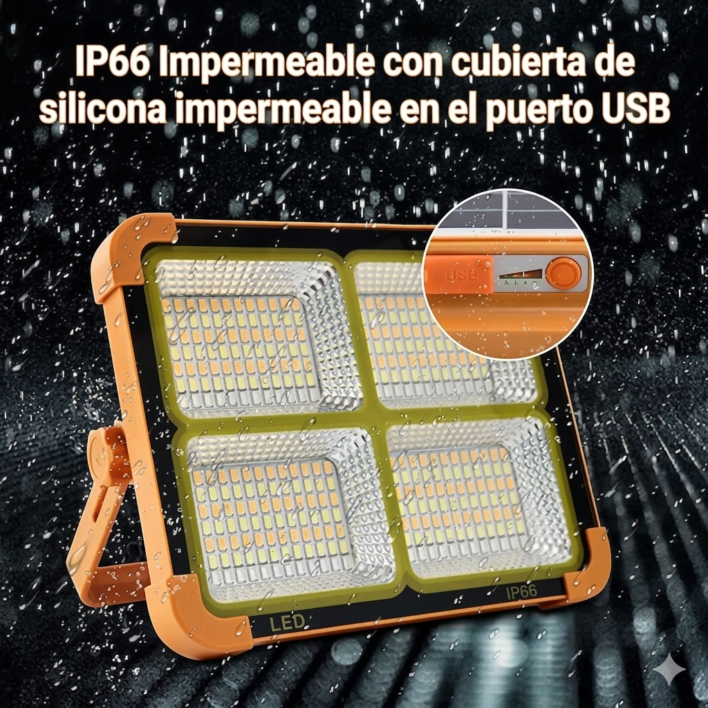 2x1 - SolarPro 2000  - Ilumina cualquier rincón sin enchufes ni facturas