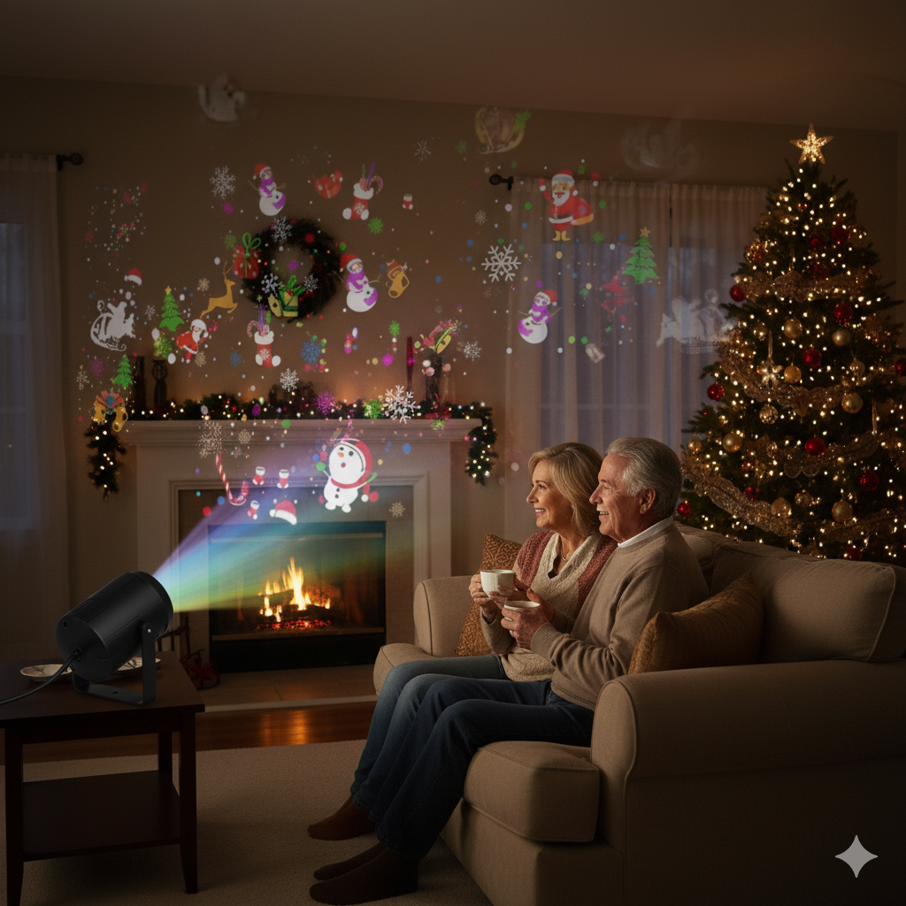PROMO 2x1: Proyector Navideño – Iluminación Instantánea – Decora tu casa en segundos