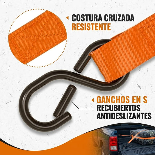 CargoFix Pro — 4 Eslingas que Aseguran tu Carga sin Que Nada se Mueva