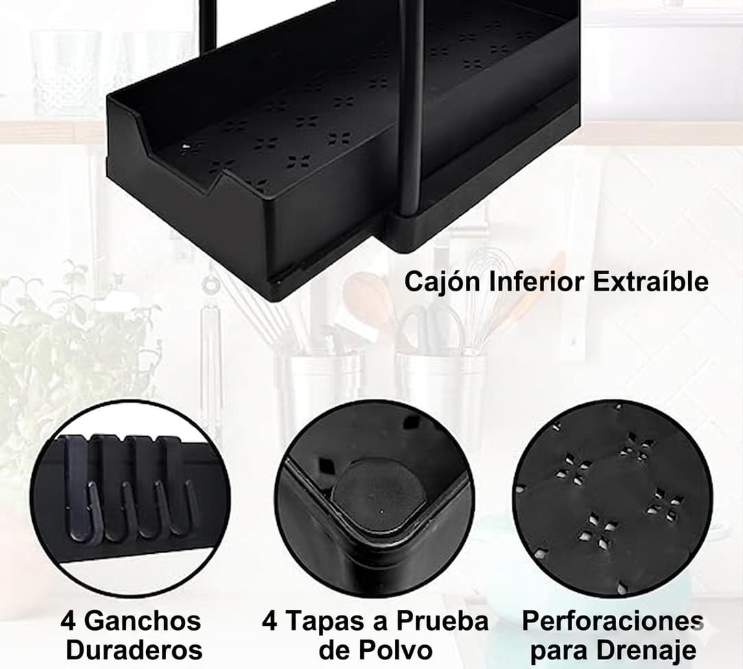 OrdenMax — Duplica el espacio bajo tu lavaplatos sin gastar en muebles