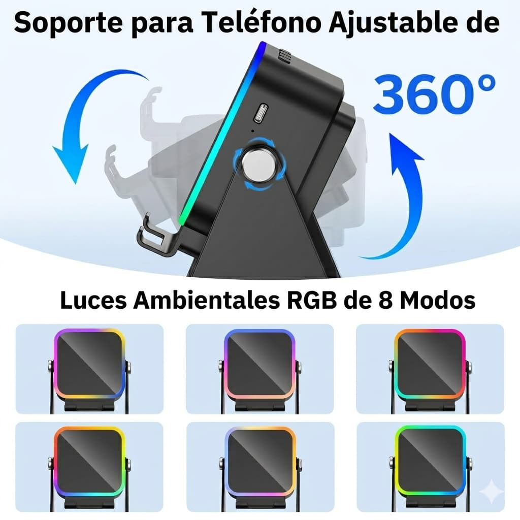 SoundBase 5en1 — Tu Música, Tu Carga y Tu Luz en Un Solo Lugar