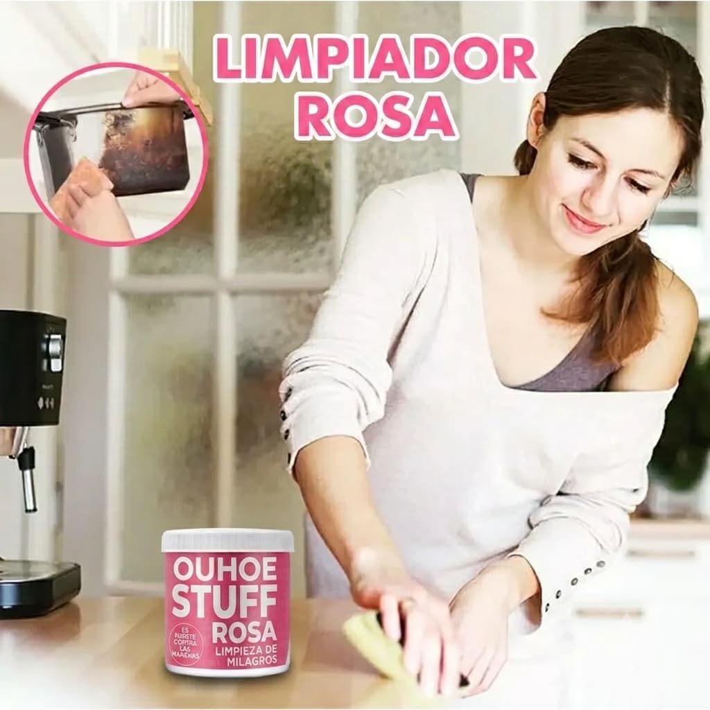PinkClean Pro — Elimina Manchas Imposibles con Una Sola Pasada