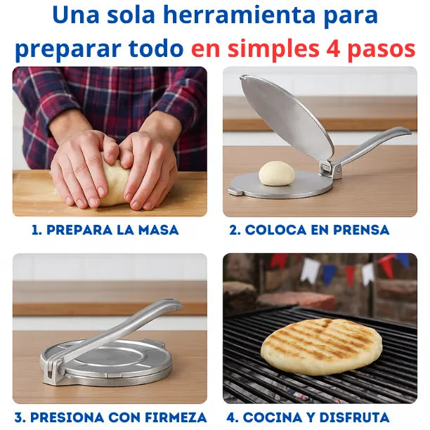 Prensa Dieciochera – Masas perfectas para el 18 en menos de 5 min