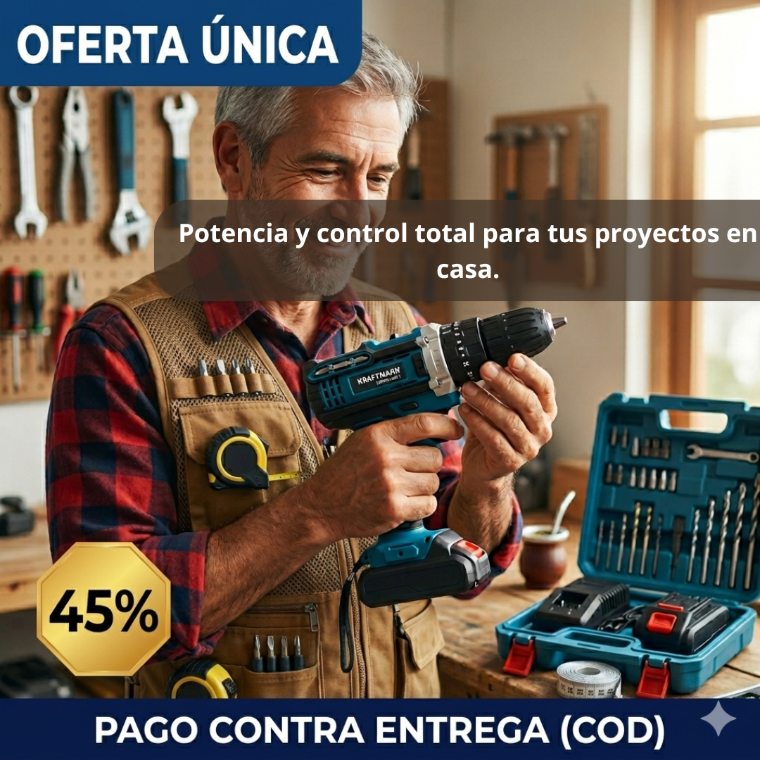DrillPro 12 – Taladra, Atornilla y Repara Sin Cables Ni Líos