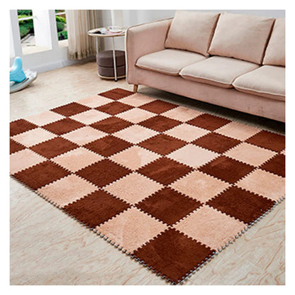 Alfombra Modular de Felpa — Se Arma Sin Herramientas — Tu Piso Frío Convertido en Calidez en Minutos